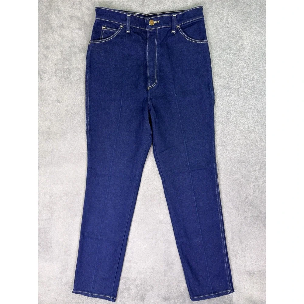 Wrangler Jeans Womens 12Misses Blue Full Fit Straight USA SCOVILL Vintage 80s